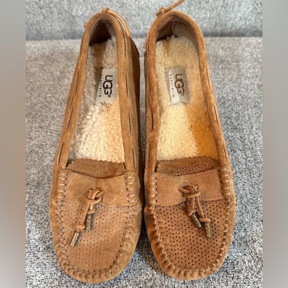 UGG Brown Suede Moccasins - Picture 3 of 11